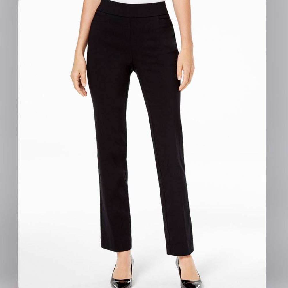 JM Collection Black Straight Leg Pants